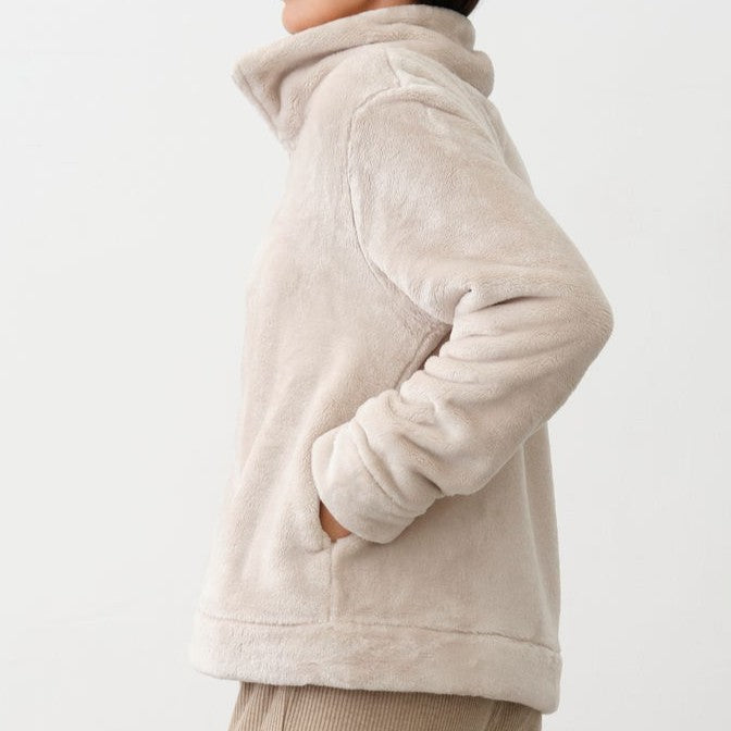 Chaqueta efecto pelo Est