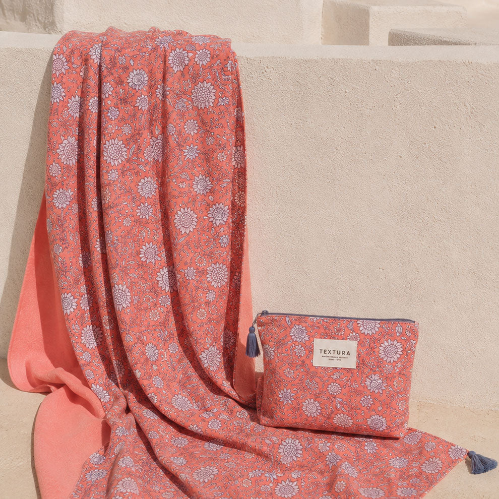 Neceser floral de algodón Kenze