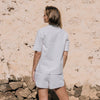 Camisa de algodón seersucker cuadros vichy Nat