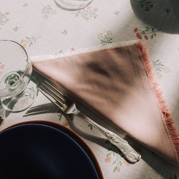Set de serviettes coton et bambou avec franges Kimul