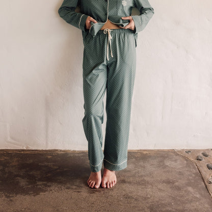 Pantalón de pijama punto sostenible lunares Mimit