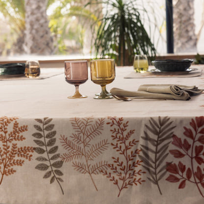 Nappe coton antitache feuilles naturelles Panzu