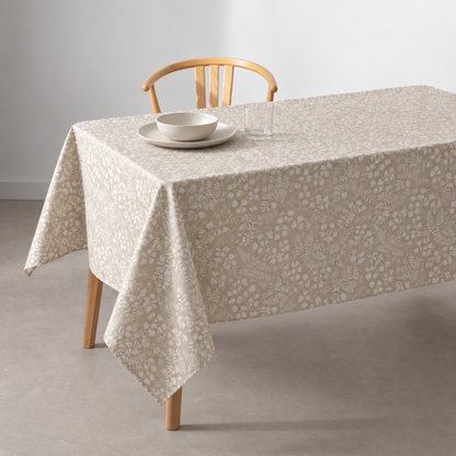 Floral jacquard coated tablecloth Homa