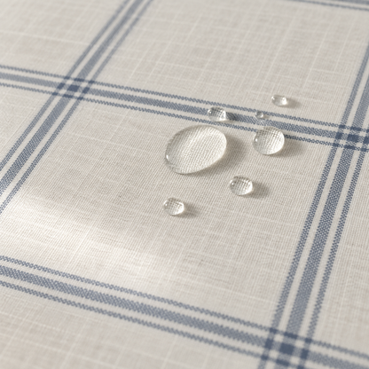 Coated tablecloth windowpane checks Cualo
