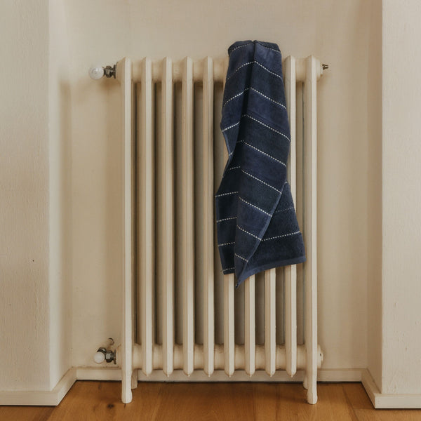 Asciugamano da bagno in cotone velour righe Meto